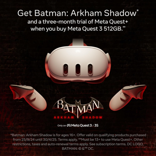 Meta Quest 3 128GB, All-in-One VR Headset with Batman: Arkham Shadow & 3-Month Meta Quest+ Trial - Image 3
