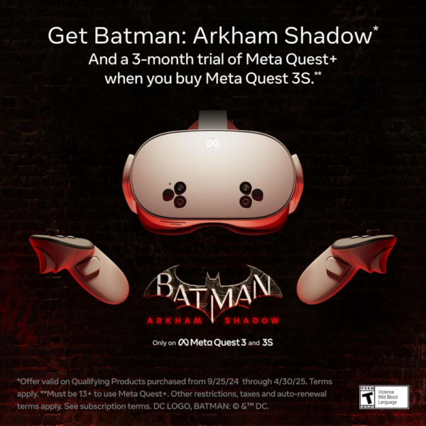 Meta Quest 3S 128GB, Get Batman: Arkham Shadow and a 3-Month Trial of Meta Quest+ Included, All-in-One Headset - Image 2
