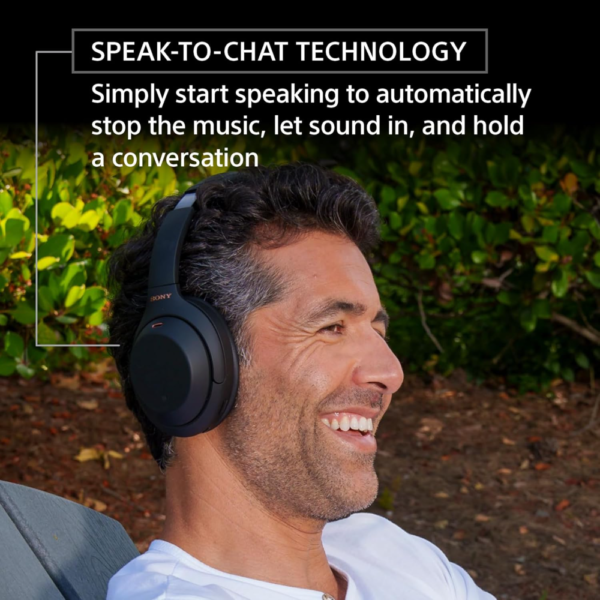 Sony WH-1000XM4 Wireless Noise-Canceling Over-the-Ear Headphones, with Google Assistant, Blue - Image 5