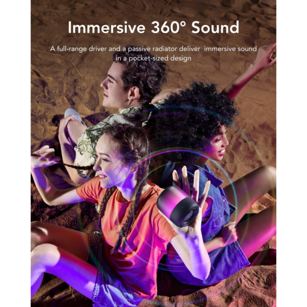 Anker Soundcore Glow Mini Portable Bluetooth Speaker with 360° Sound, Light Show, 12H Battery, IP67 Waterproof, Perfect for Camping & Beach Parties - Image 2