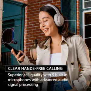Sony WH-1000XM4 Wireless Noise-Canceling Over-the-Ear Headphones, with Google Assistant, Blue