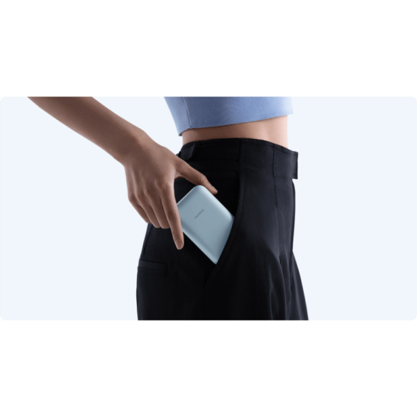 Xiaomi Power Bank 10000mAh with Integrated Cable Portable Fast Charging Battery Pack ice blue - Image 5
