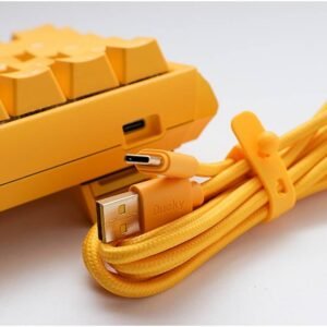 Ducky One 3 Yellow Ducky Mini 60% Mechanical Keyboard, Cherry MX Red Switches, US Layout