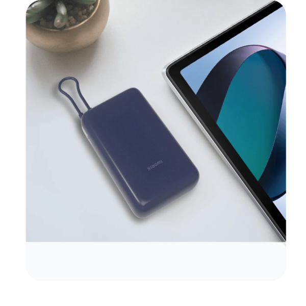Xiaomi 33W Power Bank 20000mAh – High-Speed Portable Charger with Dual USB-A and USB-C Ports, Compact Design blue - Image 3