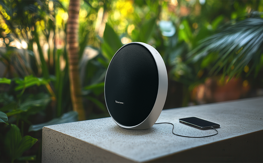 Harman Kardon Onyx Studio 9 Portable Bluetooth Speaker with Premium Sound Quality, Grey 9 Harman Kardon Onyx Studio 9 Iconic design - Image