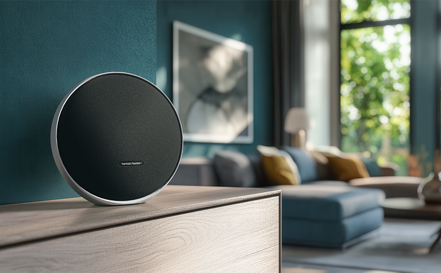 Harman Kardon Onyx Studio 9 Portable Bluetooth Speaker with Premium Sound Quality, Grey 10 Harman Kardon Onyx Studio 9 Bluetooth music streaming - Image