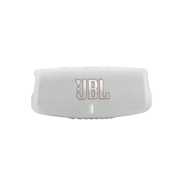 JBL Charge 5 Portable Bluetooth Speaker, Built-In Powerbank, Pro Sound, Dual Bass Radiators, 20H Battery, IP67 Waterproof, Dustproof, White - Image 2