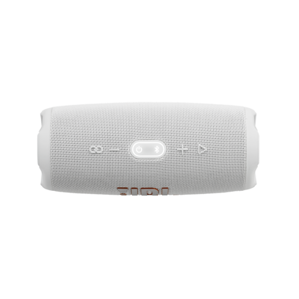 JBL Charge 5 Portable Bluetooth Speaker, Built-In Powerbank, Pro Sound, Dual Bass Radiators, 20H Battery, IP67 Waterproof, Dustproof, White - Image 5
