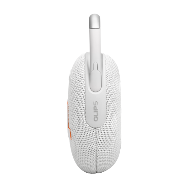 JBL Clip 5 Ultra-portable Waterproof Speaker with AURACAST, Connect Multiple Speakers, Powerful Audio, Dustproof, Wireless Bluetooth Streaming, 12 Hours of Playtime, White - Image 8