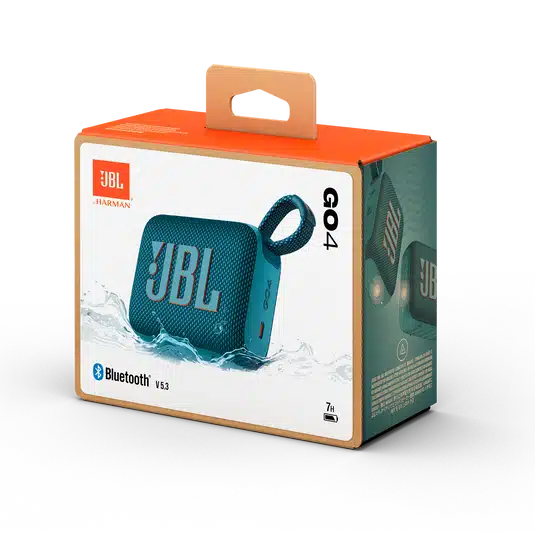 JBL Go 4 Ultra-Portable Waterproof Speaker with AURACAST, Powerful Audio Streaming, 7 Hours Playtime, Blue 2 JBL Go 4 Ultra-Portable Waterproof Speaker with AURACAST, Powerful Audio Streaming, 7 Hours Playtime, Blue - Image 2