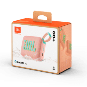 JBL Go 4 Ultra-Portable Waterproof Speaker with AURACAST, Powerful Audio Streaming, 7 Hours Playtime, Pink