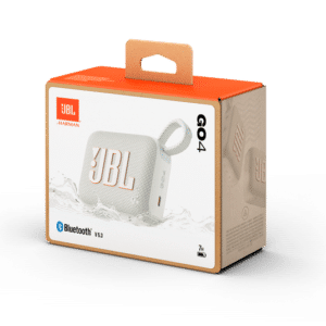 JBL Go 4 Ultra-Portable Waterproof Speaker with AURACAST, Powerful Audio Streaming, 7 Hours Playtime, White