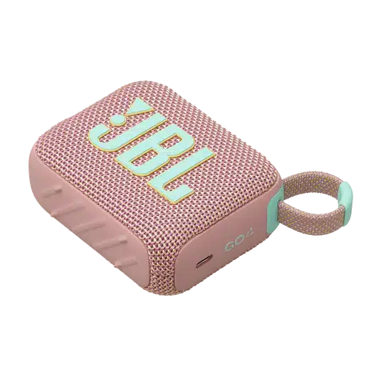 JBL Go 4 Ultra-Portable Waterproof Speaker with AURACAST, Powerful Audio Streaming, 7 Hours Playtime, Pink 5 JBL Go 4 Ultra-Portable Waterproof Speaker with AURACAST, Powerful Audio Streaming, 7 Hours Playtime, Pink - Image 5