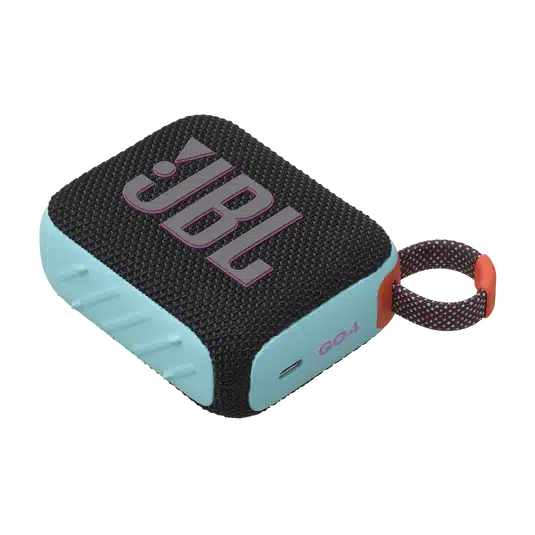 سماعة بلوتوث محمولة JBL Go 4 الأسود البرتقالي – مقاومة للماء والغبار IP67، Auracast، قدرة 4.2 واط، حتى 7 ساعات + ساعتان مع Playtime Boost 21 JBL Go 4 الأسود البرتقالي