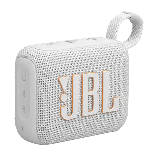 JBL Go 4 Ultra-Portable Waterproof Speaker with AURACAST, Powerful Audio Streaming, 7 Hours Playtime, White JBL Go 4 White