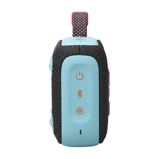 سماعة بلوتوث محمولة JBL Go 4 الأسود البرتقالي – مقاومة للماء والغبار IP67، Auracast، قدرة 4.2 واط، حتى 7 ساعات + ساعتان مع Playtime Boost 16 JBL Go 4 الأسود البرتقالي مع الحلقة المدمجة