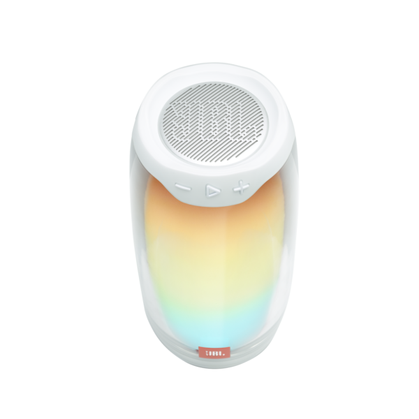 JBL Pulse 4 Portable Bluetooth Speaker with 360° LED Lightshow, JBL Signature Sound, 12H Battery Life, IPX7 Waterproof, White - Image 3