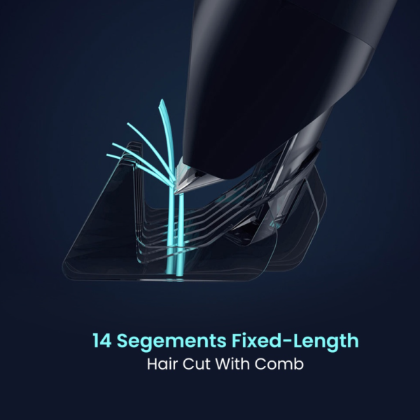 Xiaomi Mijia Cordless Hair Clipper Rechargeable Professional Trimmer for Home & Salon, 90-Min Runtime, Stainless Steel Blades, 5 Guards, Quiet Motor - Image 12