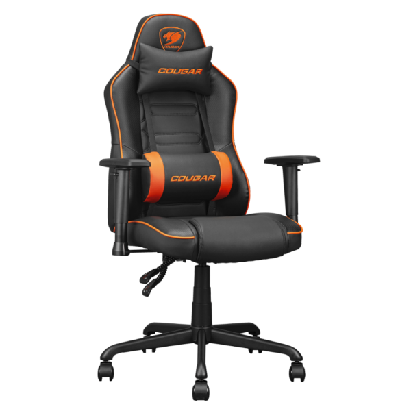COUGAR CHAIR FUSION S ORG Ergonomic Gaming Chair, Adjustable Armrests, High-Back Design, Stylish Orange Accent - Image 3