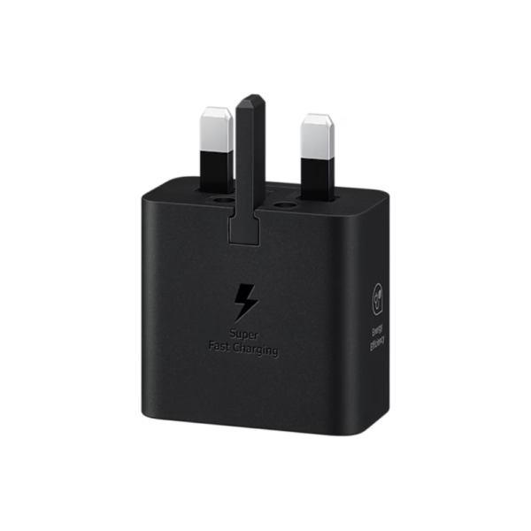 Samsung 25W Power Adapter without Cable Fast Charging for Smartphones, Tablets, Black - Image 2