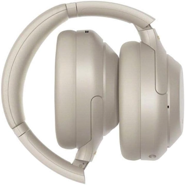 Sony WH-1000XM4 Wireless Noise-Canceling Over-the-Ear Headphones, with Google Assistant, Silver - Image 3