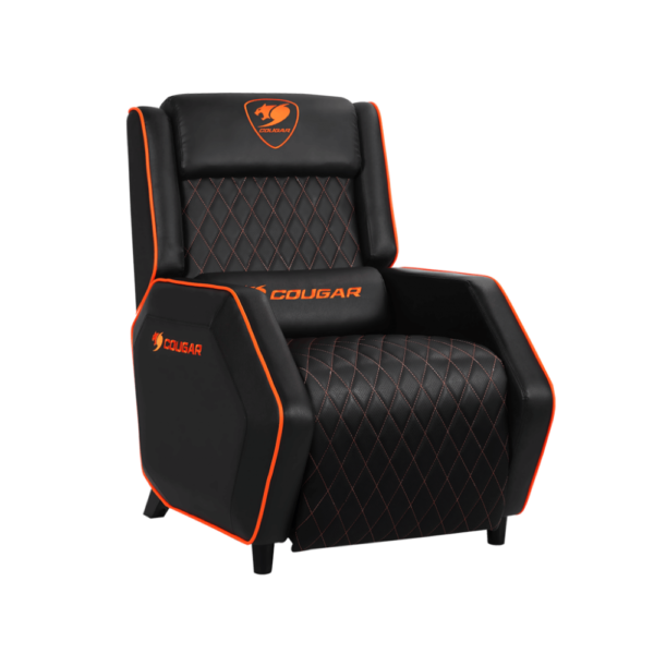 COUGAR CHAIR RANGER S ORG Ergonomic Gaming Chair, Adjustable Lumbar Support, Black & Orange, Premium Comfort for Long Sessions - Image 5