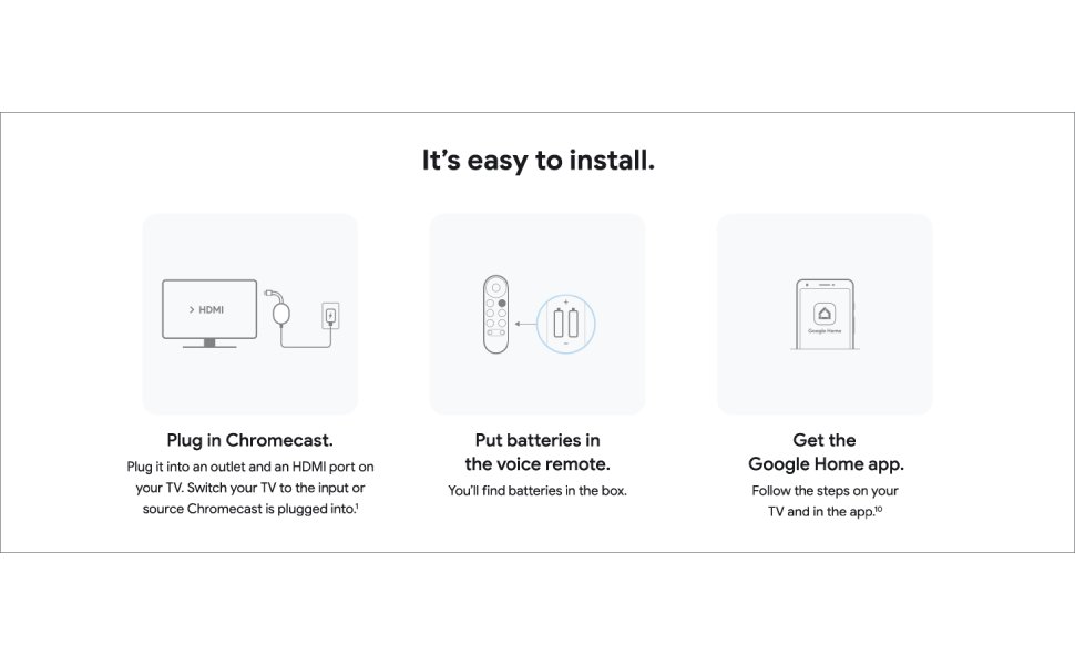 Google Chromecast with Google TV 4K Media Streamer, Google Assistant Built-In, Snow 22 Google Chromecast with Google TV 4К Media Streamer with Google Assistant - Snow