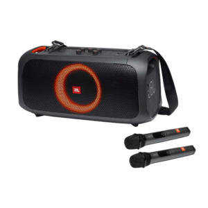 JBL PartyBox On-The-Go 2 Wireless Mics Black