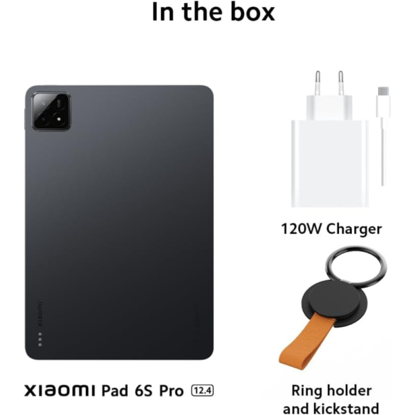 Xiaomi Pad 6S Pro 12.4" Tablet 3K Display, 144Hz Refresh Rate, 256GB Storage, 8GB RAM, 10,000mAh Battery, Black - Image 4