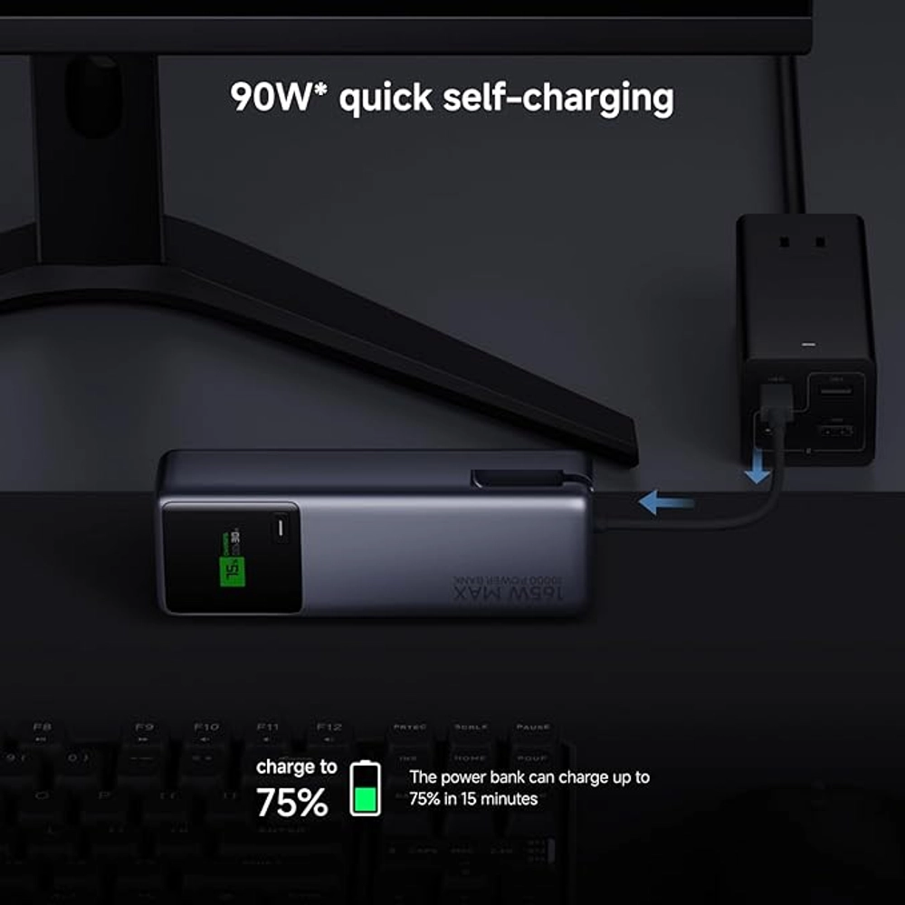 Xiaomi 165W Power Bank 10000mAh with Integrated USB-C Cable 10 Xiaomi 165W Power Bank 10000mAh with Integrated USB-C Cable - Image 10