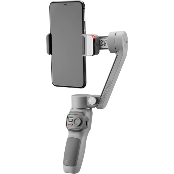 Zhiyun Smooth Q3 Combo – 3-Axis Smartphone Gimbal Stabilizer with Built-in Fill Light, Smart Tracking & Gesture Control, Grey - Image 5