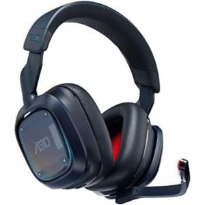 Logitech G Astro A30 LIGHTSPEED Wireless Gaming Headset, 24H Battery, Dolby Atmos, Detachable, Mic Multi-Platform (PC/PS5/Xbox/Switch), Navy/Red