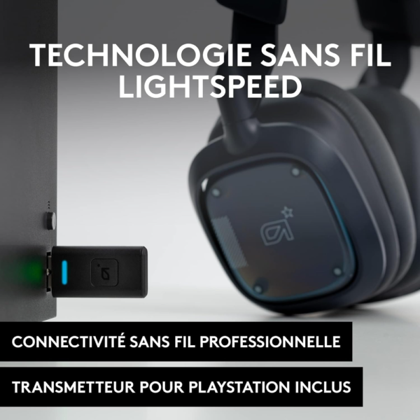Logitech G Astro A30 LIGHTSPEED Wireless Gaming Headset, 24H Battery, Dolby Atmos, Detachable, Mic Multi-Platform (PC/PS5/Xbox/Switch),  Navy/Red - Image 4