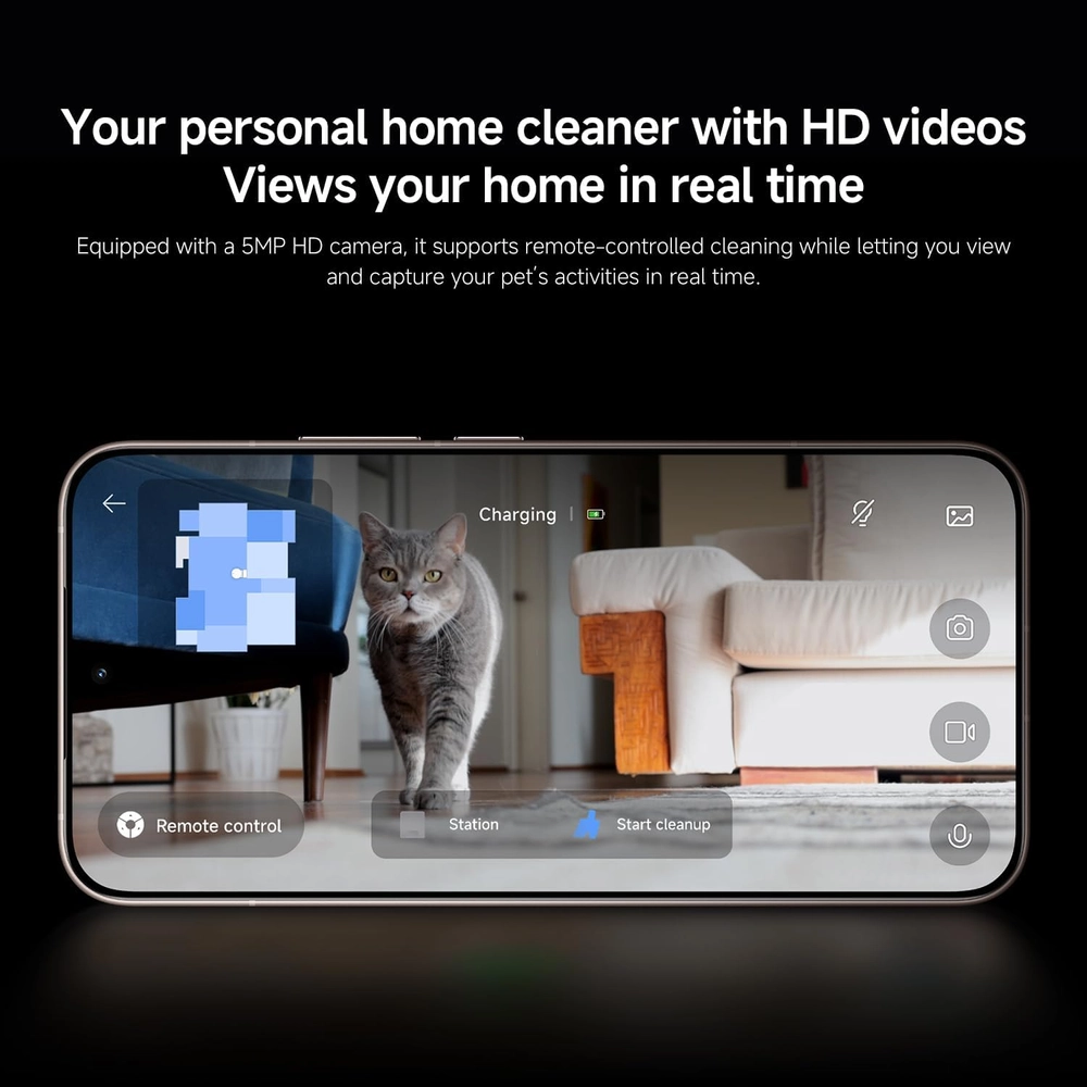 Xiaomi Robot Vacuum 5 Pro, Flagship Smart Robot Vacuum & Mop with 20,000 Pa+ Suction, AI Obstacle Recognition & Omni Self-Cleaning Dock, White 6 Xiaomi Robot Vacuum 5 Pro, Flagship Smart Robot Vacuum & Mop with 20,000 Pa+ Suction, AI Obstacle Recognition & Omni Self-Cleaning Dock, White - Image 6