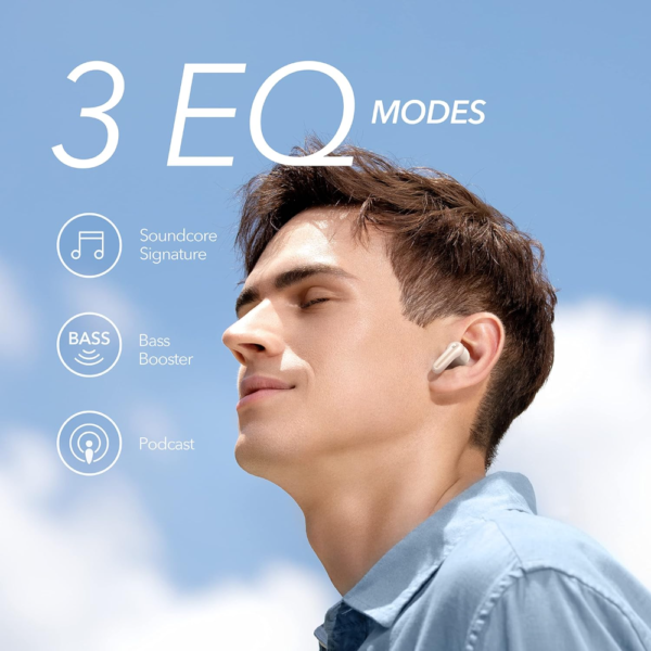 Soundcore Life P2 Mini Bluetooth Wireless Earphones, 32H Playtime, IPX7 Waterproof, Crystal-Clear Sound White - Image 3