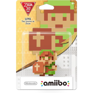Amiibo Link 8 Bits Super Smash Bros No 56 Retro 8 Bit Nintendo Figure for In Game Unlocks Collectibles