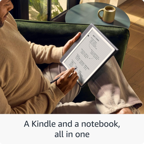 Amazon Kindle Scribe (64 GB) Kindle & Notebook in One, Write Directly in Books/Docs, Includes Pen, 10.2” Display, Months of Battery Life, Tungsten - Image 3
