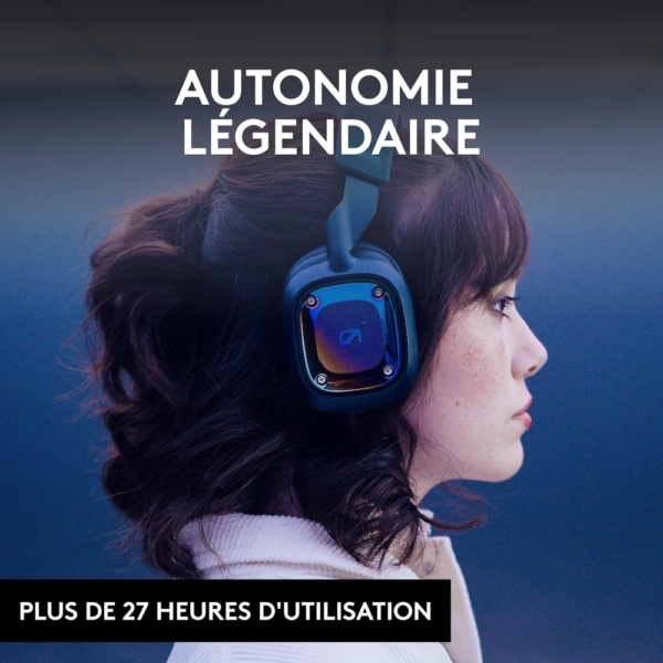 Logitech G Astro A30 LIGHTSPEED Wireless Gaming Headset, 24H Battery, Dolby Atmos, Detachable, Mic Multi-Platform (PC/PS5/Xbox/Switch),  Navy/Red - Image 5