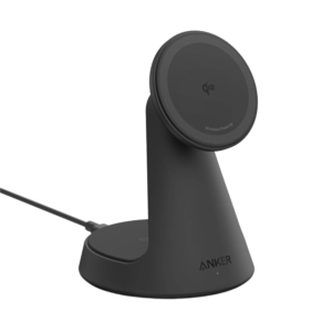 Anker MagGo 2-in-1 Wireless Charger Dock MagSafe Fast Charging for iPhone & AirPods, Adjustable Stand, Qi2-Certified, Space-Saving Design