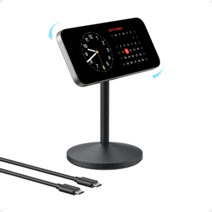 Anker MagGo Wireless Ultra Fast Qi2 Charger Stand, 15W MagSafe, Fast Charging for iPhone 15/Pro, Adjustable Stand, Foldable Design