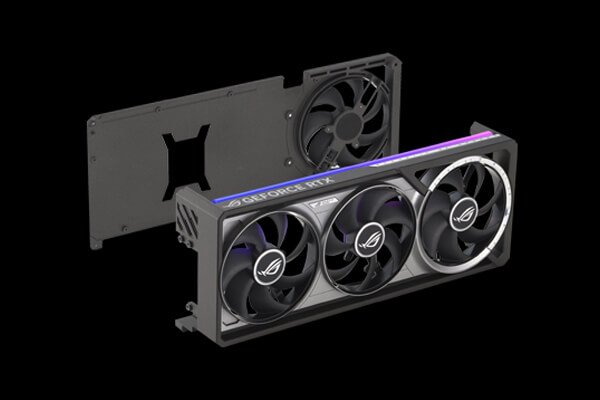 ROG Astral GeForce RTX 5080 16GB GDDR7 OC Edition High Performance Graphics Card with Advanced Cooling and Overclocking 30 ROG Astral exploded view