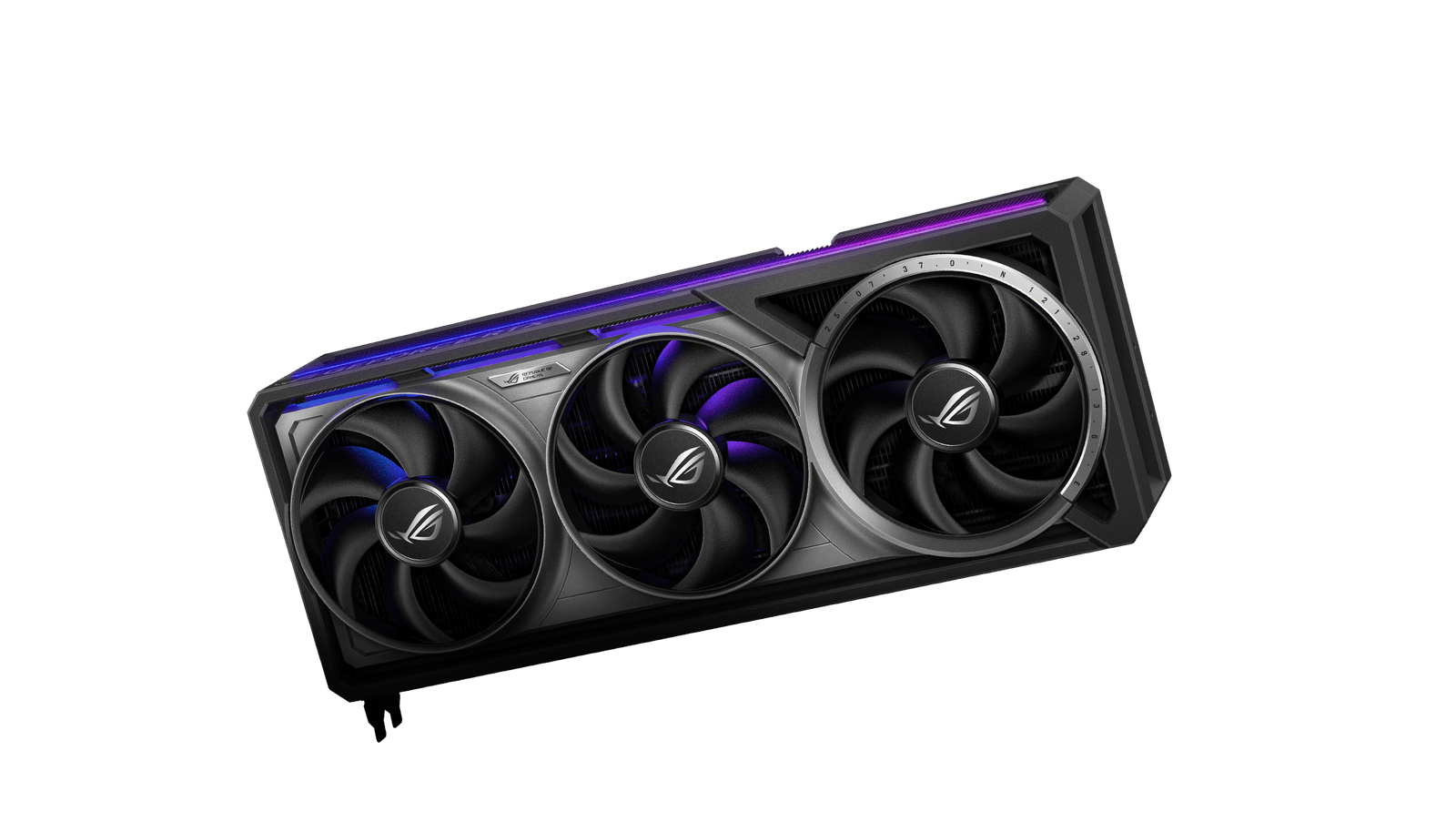 ROG Astral GeForce RTX 5080 16GB GDDR7 OC Edition High Performance Graphics Card with Advanced Cooling and Overclocking 27 ROG Astral front view with a galaxy background
