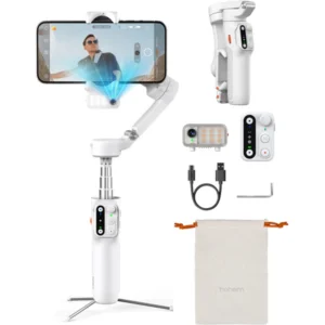Hohem iSteady V3 White 3-Axis Smartphone Gimbal Stabilizer – Professional Anti-Shake Handheld Gimbal for Smooth Video Shooting