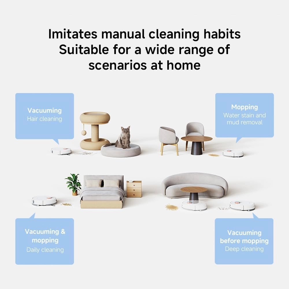 Xiaomi Robot Vacuum H40 – Smart 2-in-1 Vacuum and Mop with Powerful Suction, Auto Docking, and Intelligent Room Mapping for Deep Home Cleaning 6 Xiaomi Robot Vacuum H40 – Smart 2-in-1 Vacuum and Mop with Powerful Suction, Auto Docking, and Intelligent Room Mapping for Deep Home Cleaning - Image 6