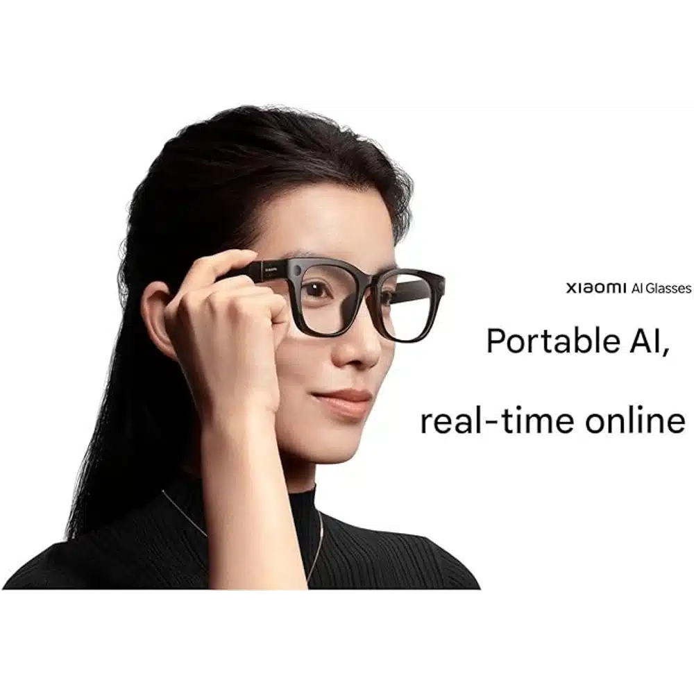 Xiaomi AI Glasses, Titanium Alloy Smart Wearable with Voice AI, 40g Lightweight Design & Smart Notifications, Black 3 Xiaomi AI Glasses, Titanium Alloy Smart Wearable with Voice AI, 40g Lightweight Design & Smart Notifications, Black - Image 3