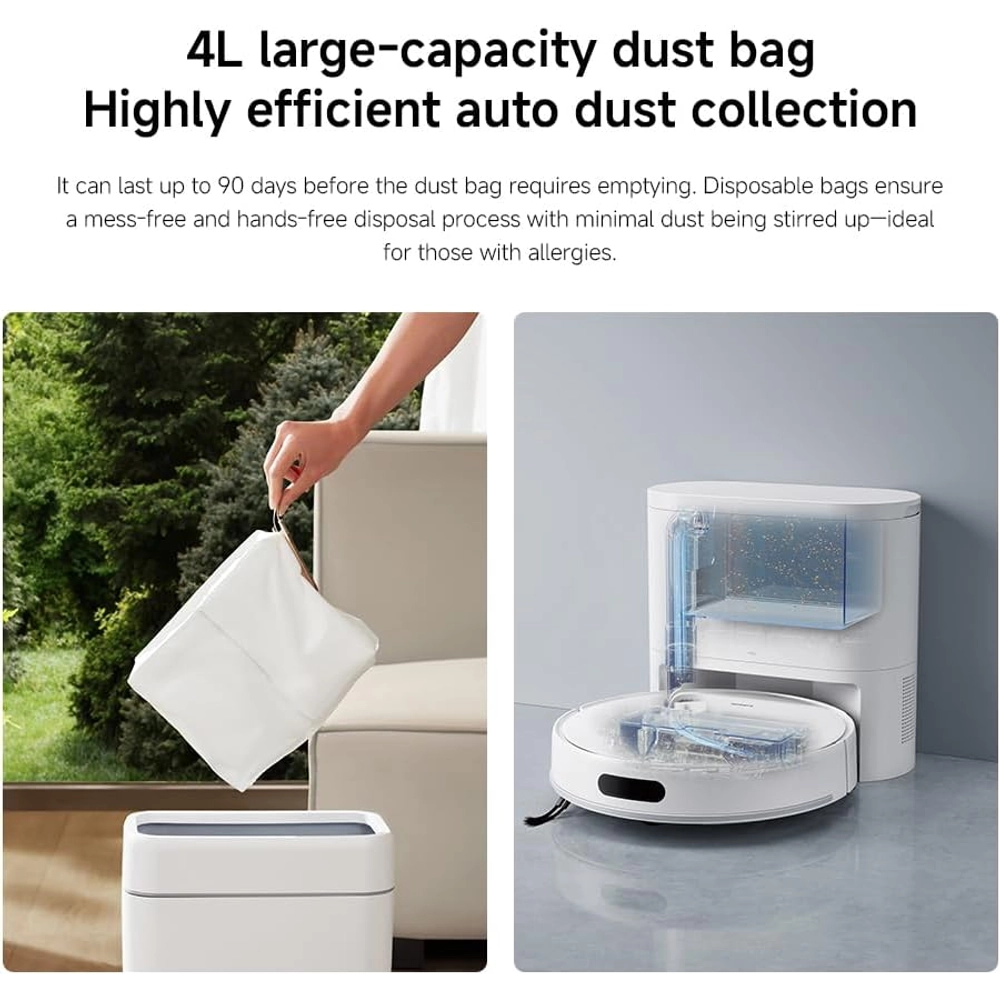 Xiaomi Robot Vacuum H40 – Smart 2-in-1 Vacuum and Mop with Powerful Suction, Auto Docking, and Intelligent Room Mapping for Deep Home Cleaning 5 Xiaomi Robot Vacuum H40 – Smart 2-in-1 Vacuum and Mop with Powerful Suction, Auto Docking, and Intelligent Room Mapping for Deep Home Cleaning - Image 5