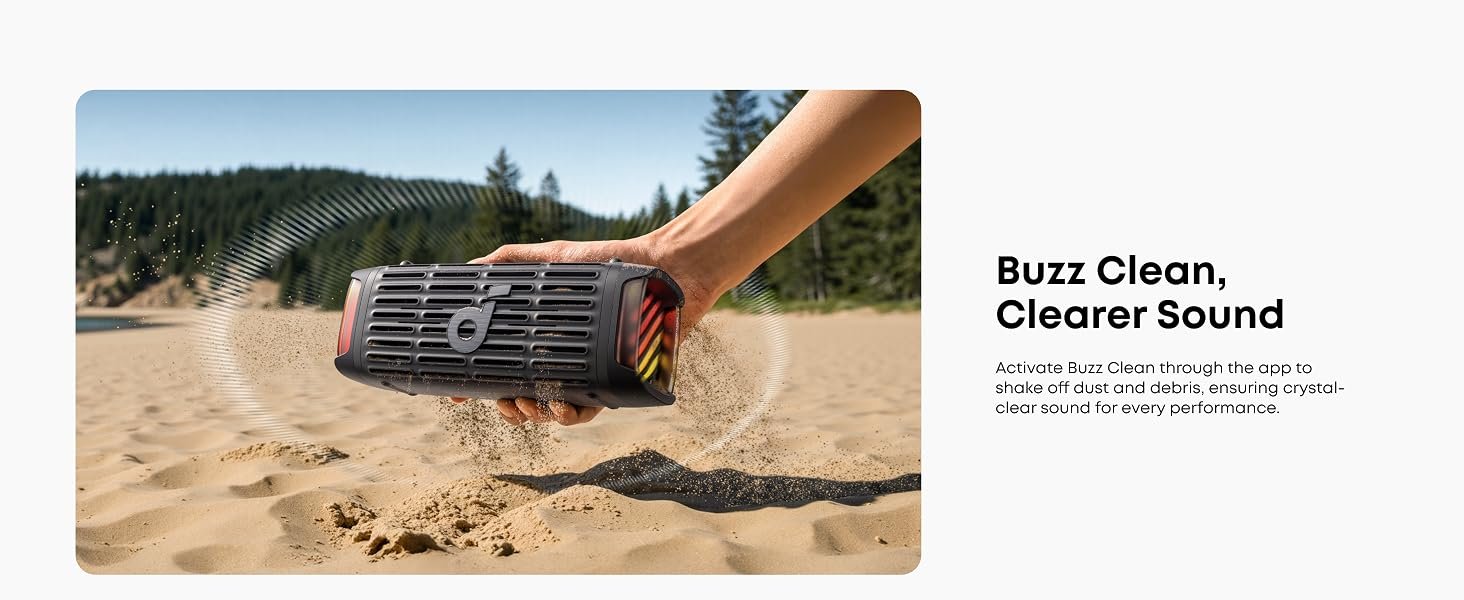 Soundcore Boom 3i 50W Portable Outdoor Speaker - IP68 Waterproof, Saltwater-Resistant, Floating Playback, BassUp 2.0, Black 61 soundcore boom3i