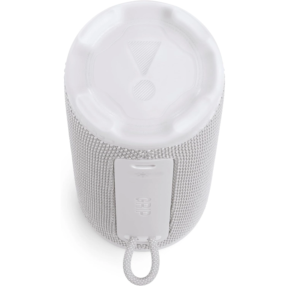 JBL Grip Compact Bluetooth Speaker with Ambient Light, IP68 Waterproof & Drop-Proof Design, Up to 14H Playtime, White 4 JBL Grip Compact Bluetooth Speaker with Ambient Light, IP68 Waterproof & Drop-Proof Design, Up to 14H Playtime, White - Image 4