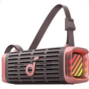 Soundcore Boom 3i 50W Portable Outdoor Speaker, IP68 Waterproof, Saltwater-Resistant, Floating Playback, BassUp 2.0, Bluetooth 5.3, 16H, Desert Rose Brown