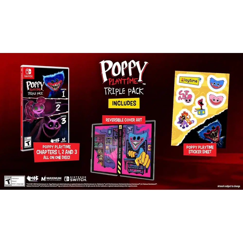 Poppy Playtime Triple Pack – Nintendo Switch | Chapters 1-3 Horror Adventure Bundle 7 Poppy Playtime Triple Pack additional product view - Totot.ae
